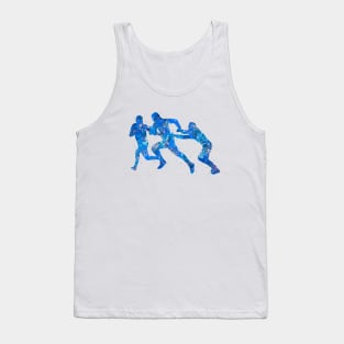 Rugby player blue art Tank Top